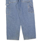 CARHARTT Mens Relaxed Blue Denim Jeans W36 L30 Workwear Zip Closure