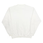 20 20 Mens White Nevada Crew Neck L Cotton Blend Sweatshirt Vintage Style