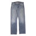LEVI'S 501 Mens Jeans Blue Regular Straight Denim Medium W34 L34 Classic Button