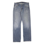 LEVI'S 501 Mens Jeans Blue Regular Straight Denim Medium W34 L34 Classic Button