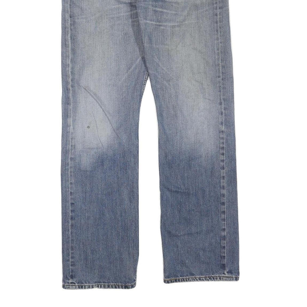 LEVI'S 501 Mens Jeans Blue Regular Straight Denim Medium W34 L34 Classic Button