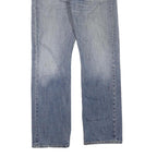 LEVI'S 501 Mens Jeans Blue Regular Straight Denim Medium W34 L34 Classic Button