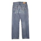 LEVI'S 501 Mens Jeans Blue Regular Straight Denim Medium W34 L34 Classic Button