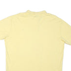 POLO RALPH LAUREN Mens Yellow Short Sleeve Plain L Cotton Blend Polo Shirt