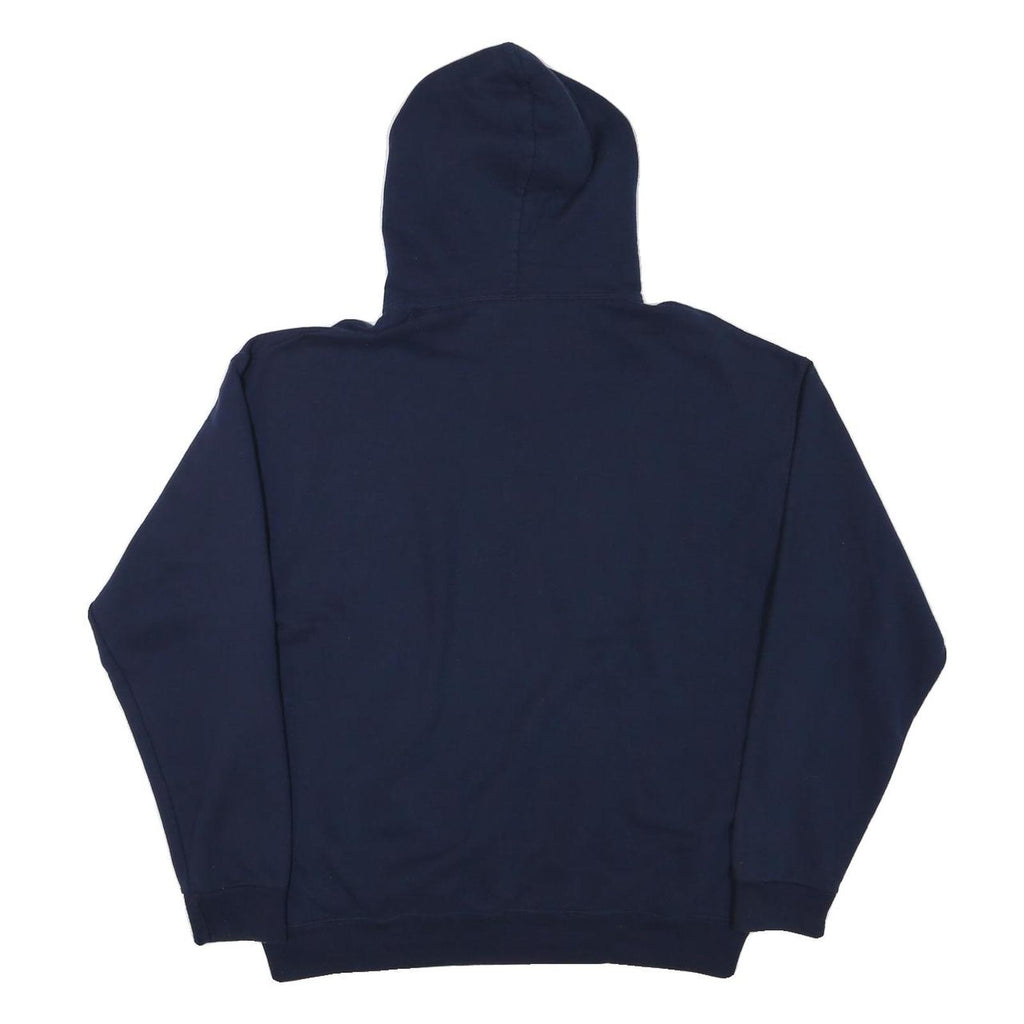 JERZEES Mens Navy Hillsdale Falcons Pullover Hoodie L Elite Eight 2017 Print