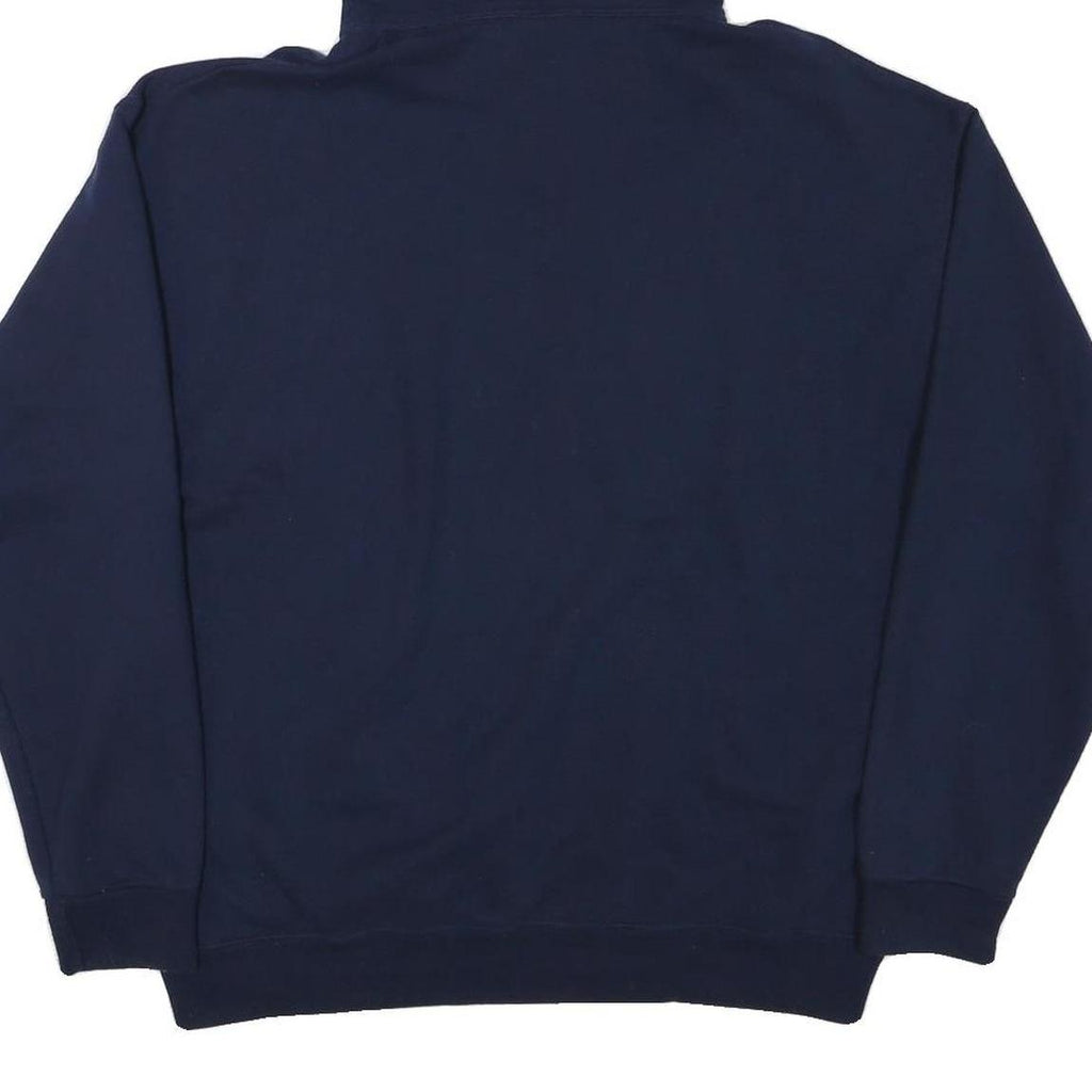 JERZEES Mens Navy Hillsdale Falcons Pullover Hoodie L Elite Eight 2017 Print