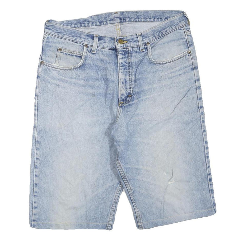 LEE Mens Denim Blue Casual Shorts L W36 Cotton Blend Comfortable Fit