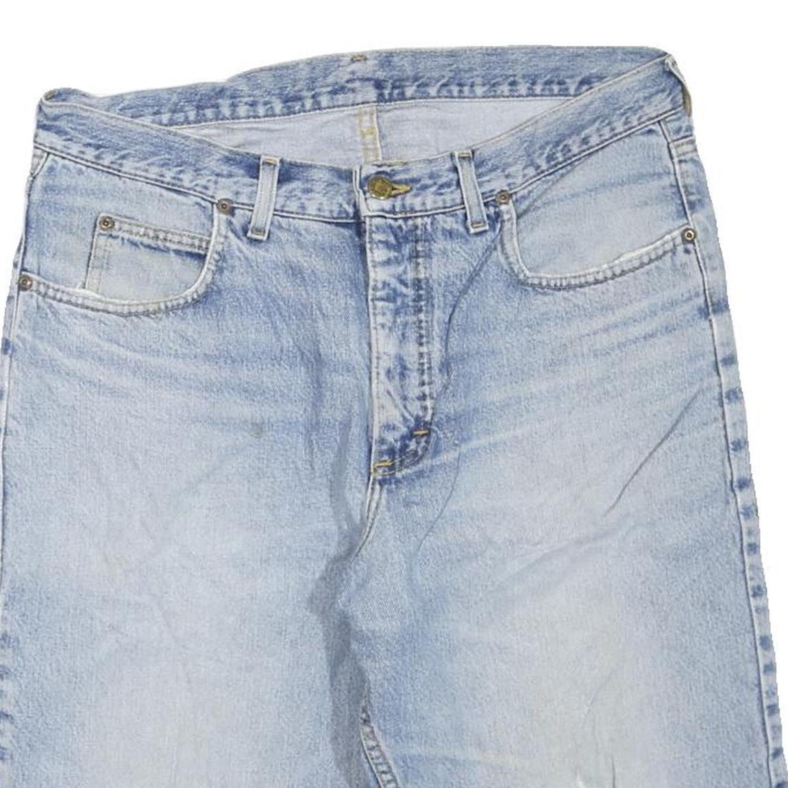 LEE Mens Denim Blue Casual Shorts L W36 Cotton Blend Comfortable Fit