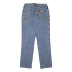 WRANGLER Womens Regular Fit Straight Leg Denim Blue Jeans W28 L29 Classic Cotton