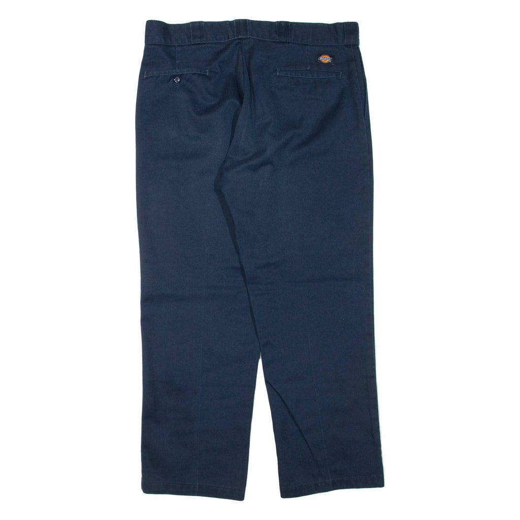 DICKIES Mens Trousers Blue Regular Tapered W36 L30