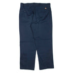 DICKIES Mens Trousers Blue Regular Tapered W36 L30