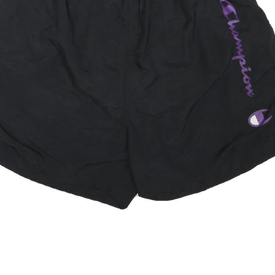 CHAMPION Mens Black Casual Shorts XL W32 Comfortable Lightweight Polyester