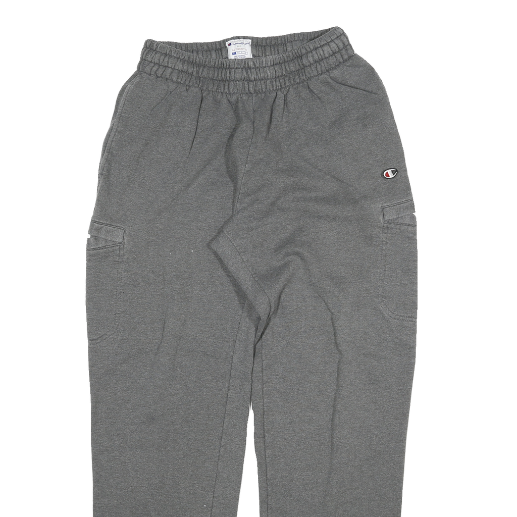 CHAMPION Mens Joggers Grey S W27 L31 Cotton Blend Relaxed Straight