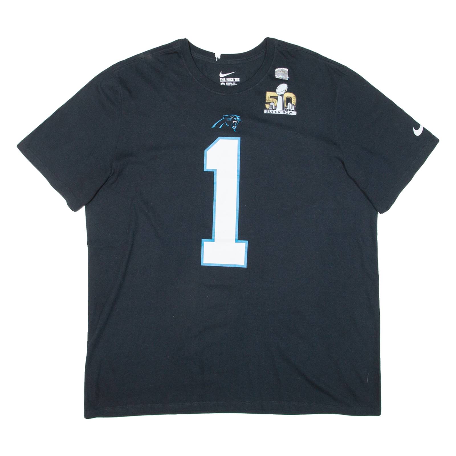 NIKE 50 Super Bowl Mens T-Shirt Black USA XL