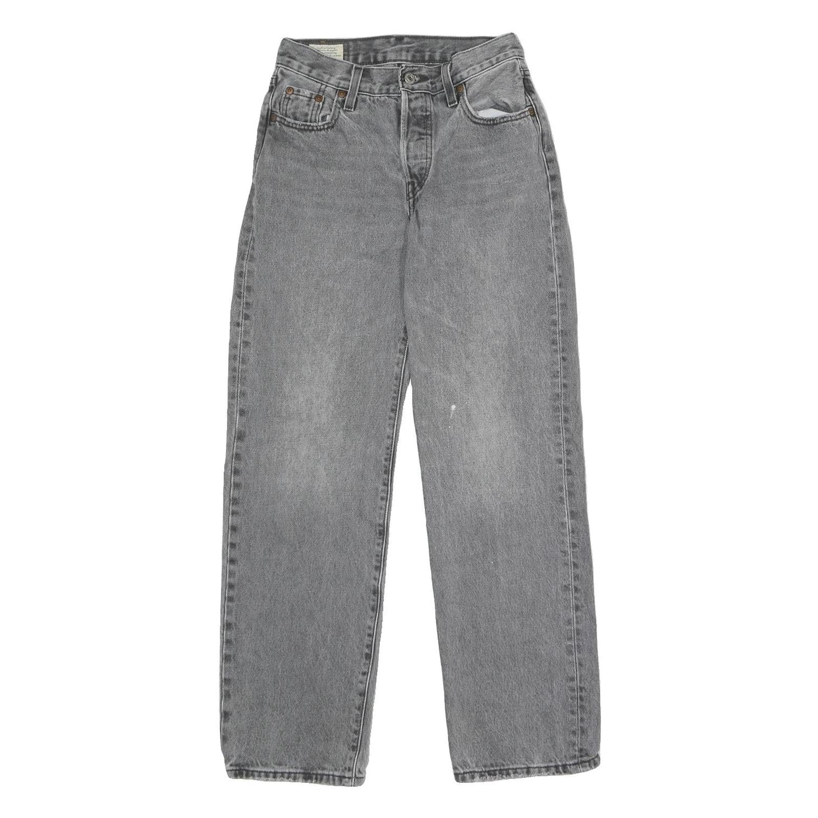 LEVI'S 501 Womens Jeans Classic Straight Denim Medium W23 L30 Button Closure