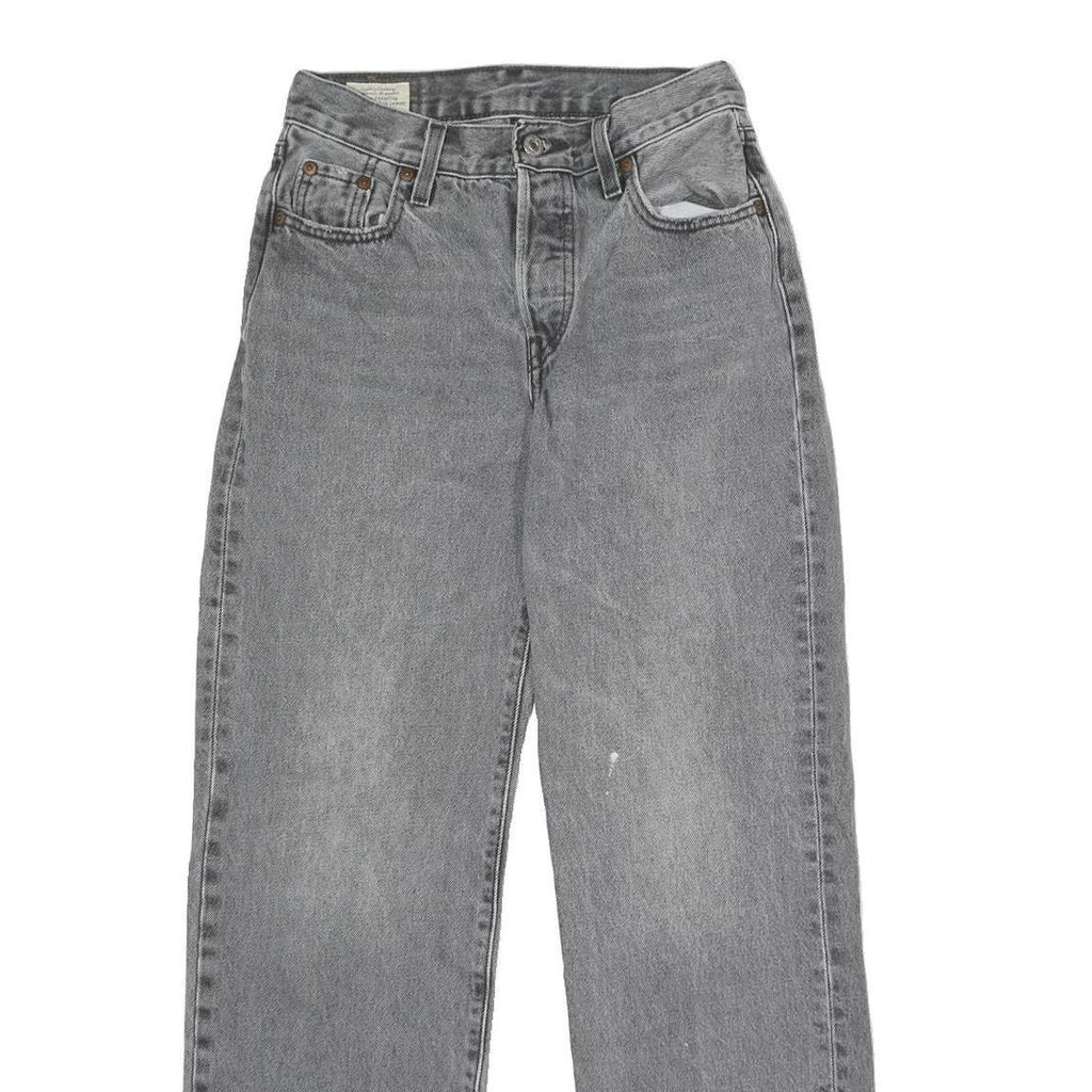 LEVI'S 501 Womens Jeans Classic Straight Denim Medium W23 L30 Button Closure