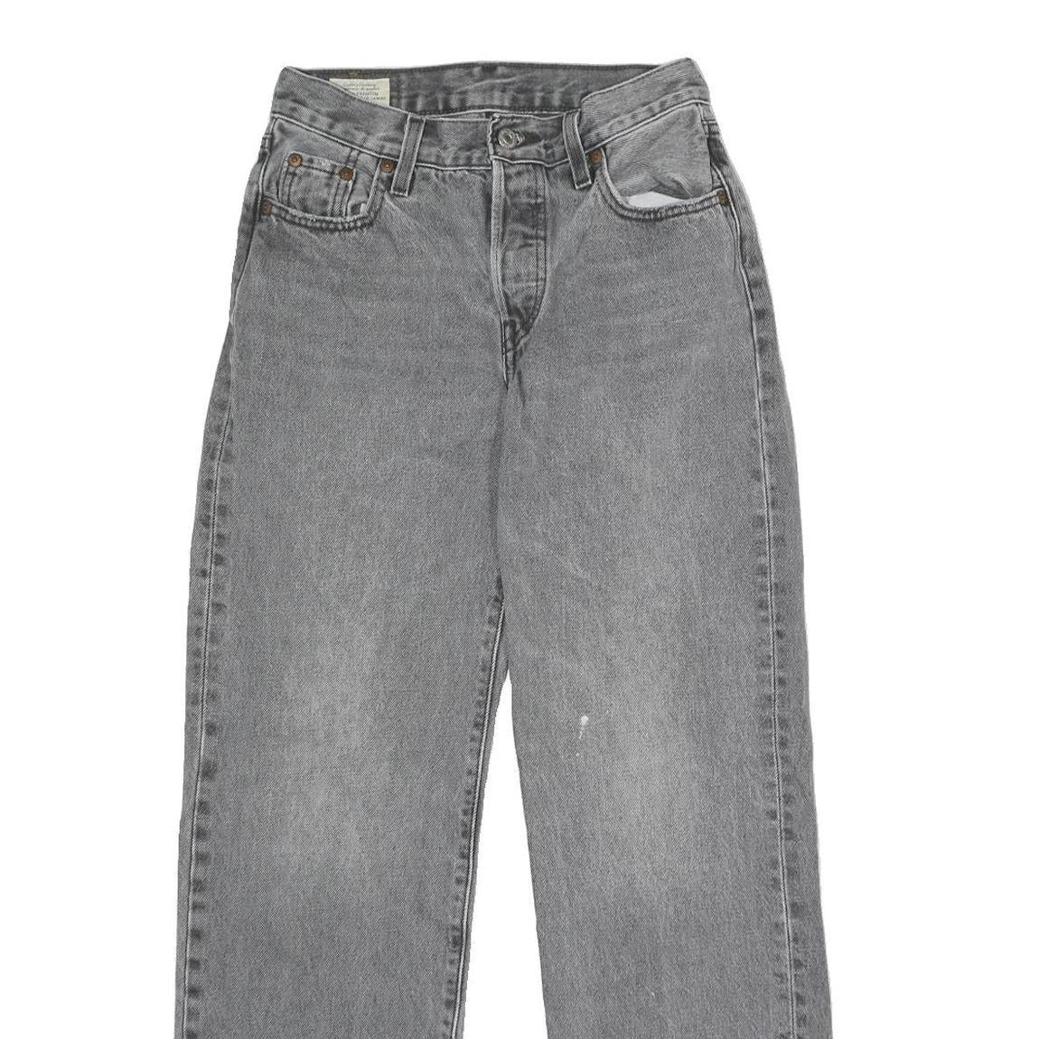 LEVI'S 501 Womens Jeans Classic Straight Denim Medium W23 L30 Button Closure