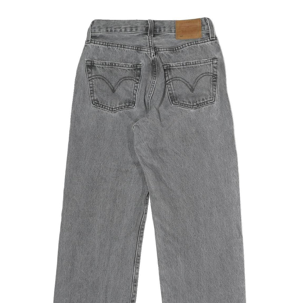 LEVI'S 501 Womens Jeans Classic Straight Denim Medium W23 L30 Button Closure