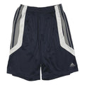 ADIDAS Mens Navy Blue Grey Sports Casual Polyester Blend Shorts S W26