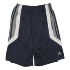ADIDAS Mens Navy Blue Grey Sports Casual Polyester Blend Shorts S W26