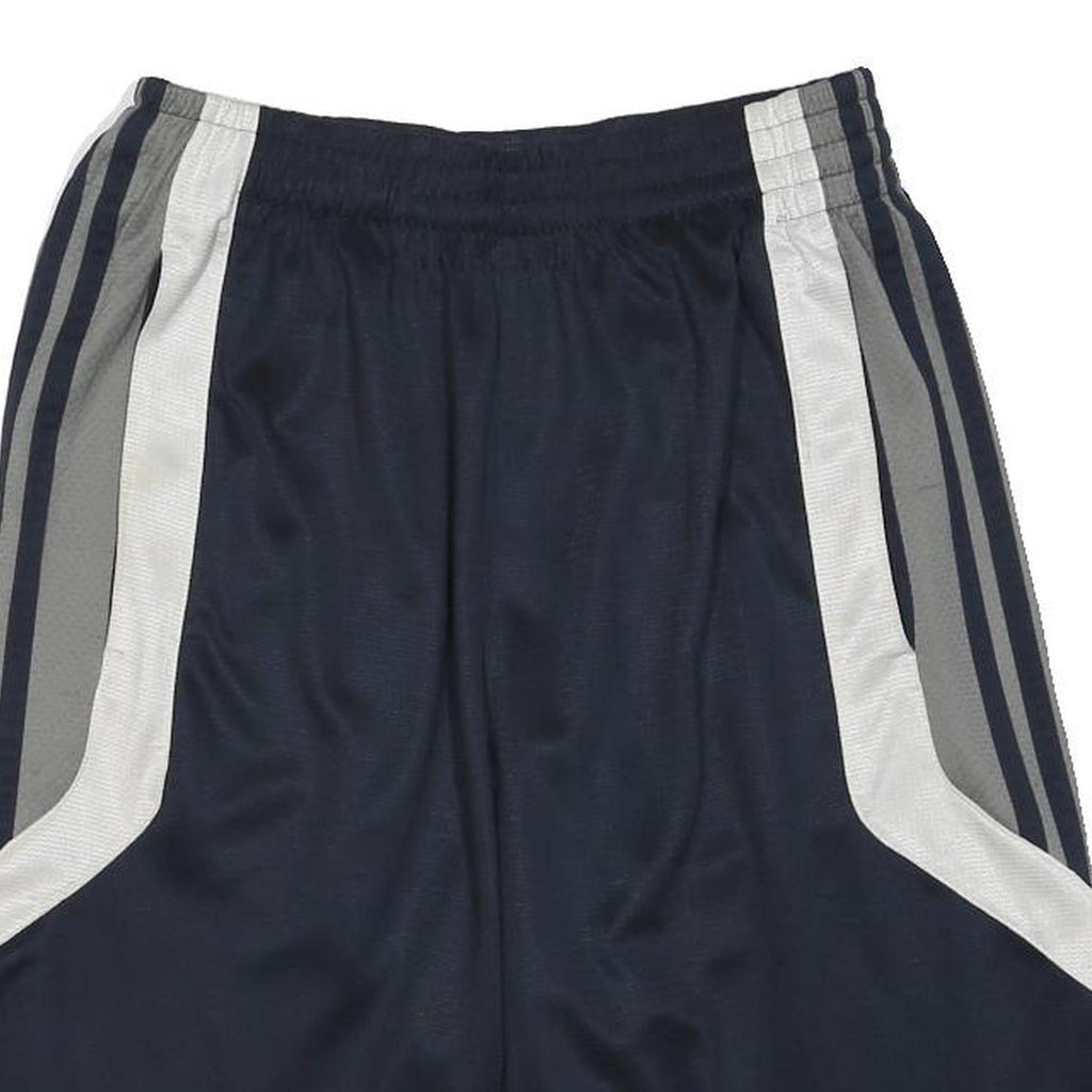 ADIDAS Mens Navy Blue Grey Sports Casual Polyester Blend Shorts S W26