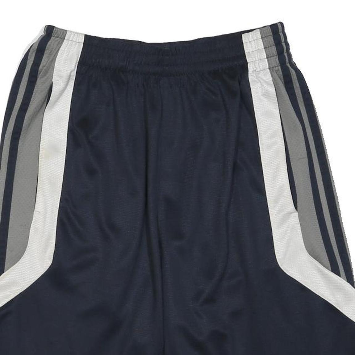 ADIDAS Mens Navy Blue Grey Sports Casual Polyester Blend Shorts S W26