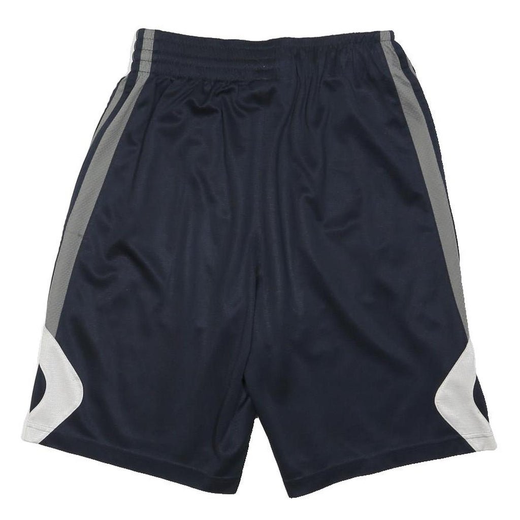 ADIDAS Mens Navy Blue Grey Sports Casual Polyester Blend Shorts S W26
