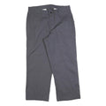 RED KAP Womens Relaxed Grey Cotton Blend Trousers W32 L26 Zip Pocket Workwear