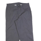 RED KAP Womens Relaxed Grey Cotton Blend Trousers W32 L26 Zip Pocket Workwear