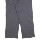 RED KAP Womens Relaxed Grey Cotton Blend Trousers W32 L26 Zip Pocket Workwear