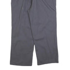 RED KAP Womens Relaxed Grey Cotton Blend Trousers W32 L26 Zip Pocket Workwear