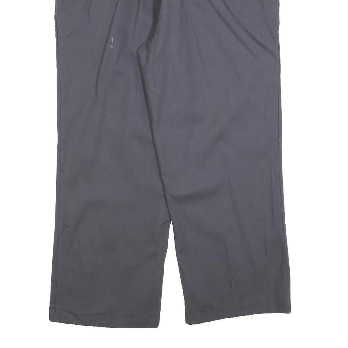 RED KAP Womens Relaxed Grey Cotton Blend Trousers W32 L26 Zip Pocket Workwear