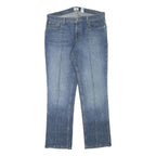 CALVIN KLEIN JEANS Womens Regular Fit Blue Denim Straight Cotton Blend W33 L29