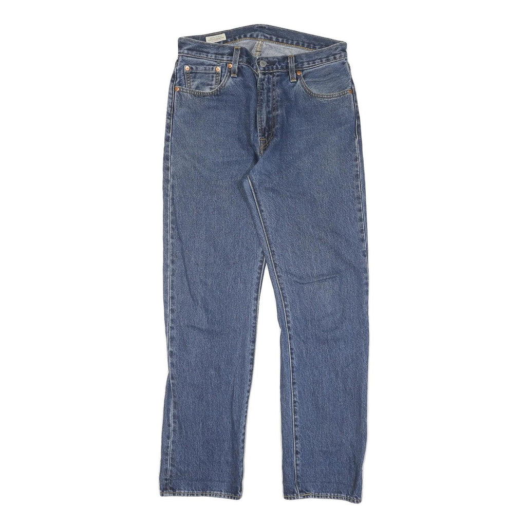 LEVI'S Mens Jeans Blue Regular Straight Denim Medium W30 L32 Classic Zip Closure