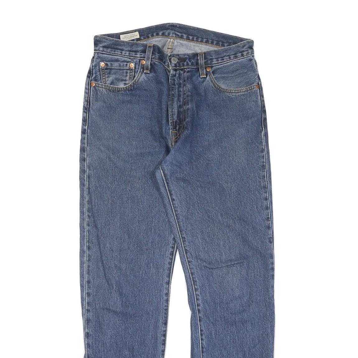LEVI'S Mens Jeans Blue Regular Straight Denim Medium W30 L32 Classic Zip Closure