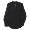 ZARA Womens Blouse Blue V-Neck Long Sleeve L