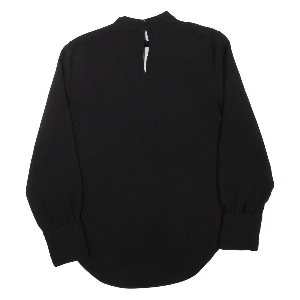 ZARA Womens Blouse Blue V-Neck Long Sleeve L