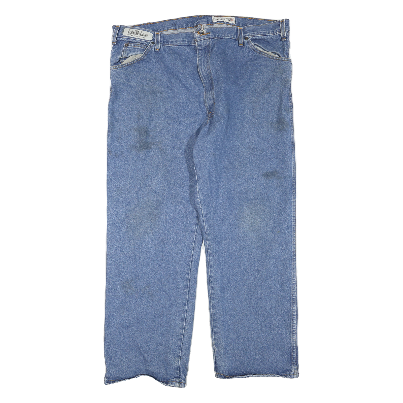 DICKIES Mens Regular Fit Blue Denim Jeans W40 L28 Durable Classic Zip Closure