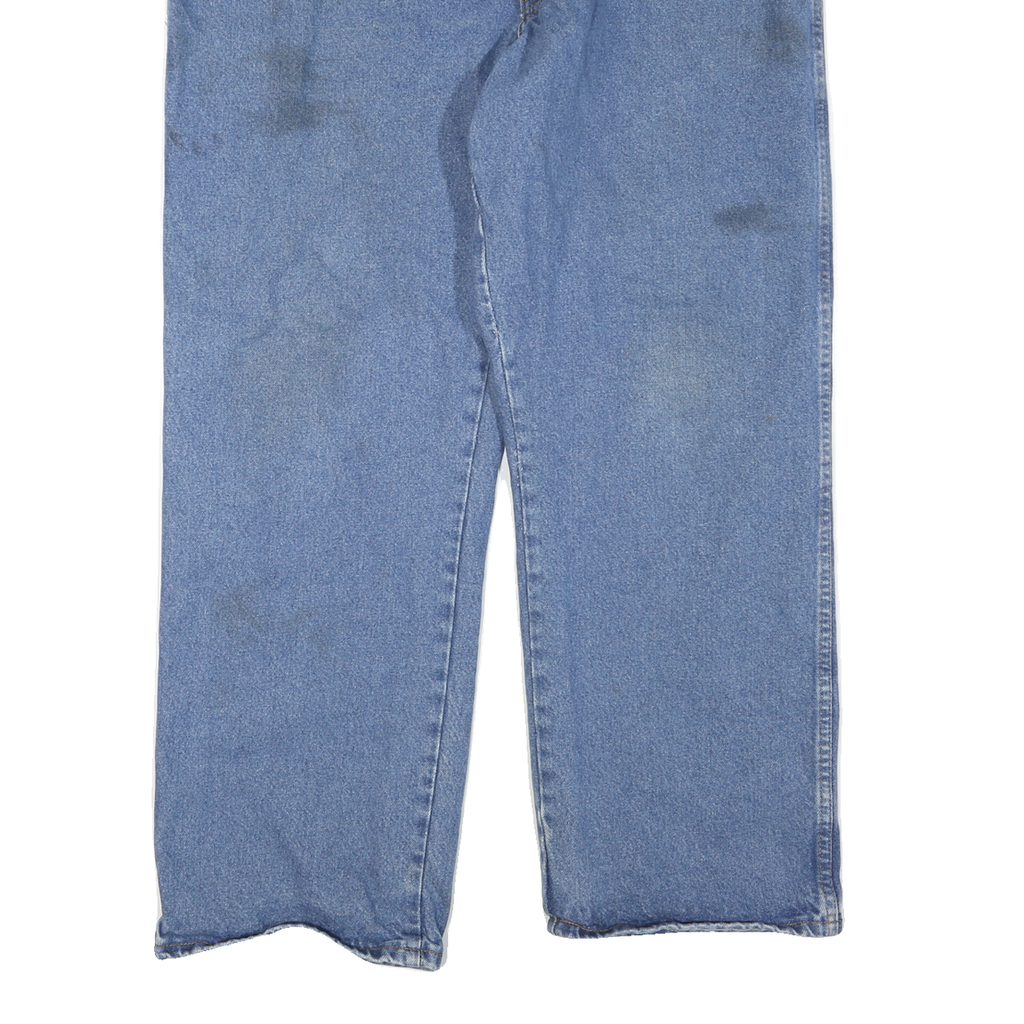 DICKIES Mens Regular Fit Blue Denim Jeans W40 L28 Durable Classic Zip Closure