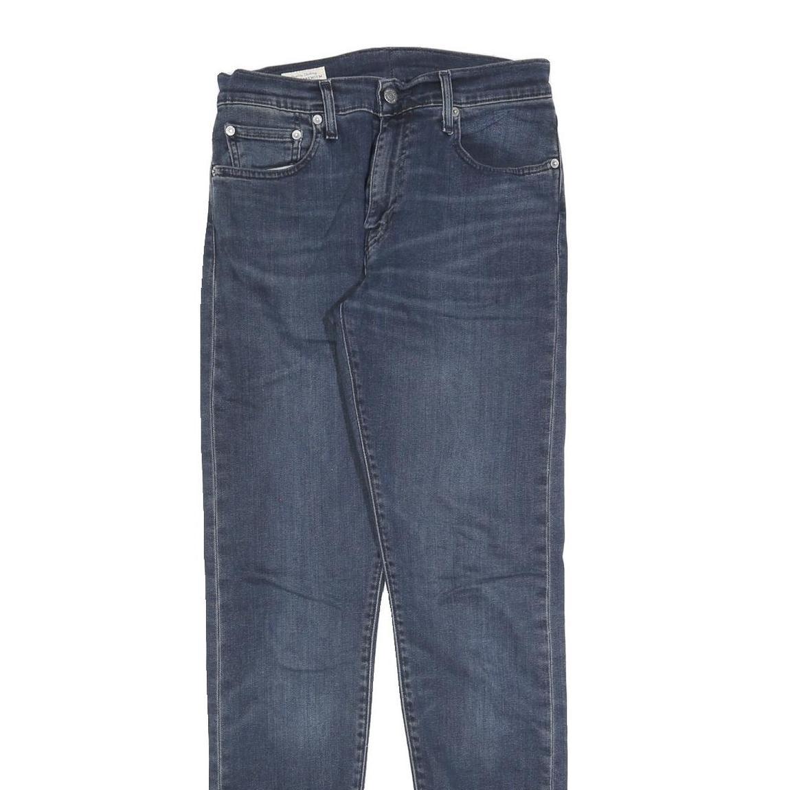 LEVI'S 512 BIG E Mens Jeans Blue Slim Skinny Denim Dark W30 L31 Zip Cotton Blend