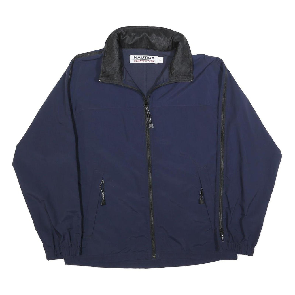 NAUTICA Mens Navy Blue Polyester Blend Zip Jacket S Outerwear Casual Sports