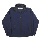 NAUTICA Mens Navy Blue Polyester Blend Zip Jacket S Outerwear Casual Sports