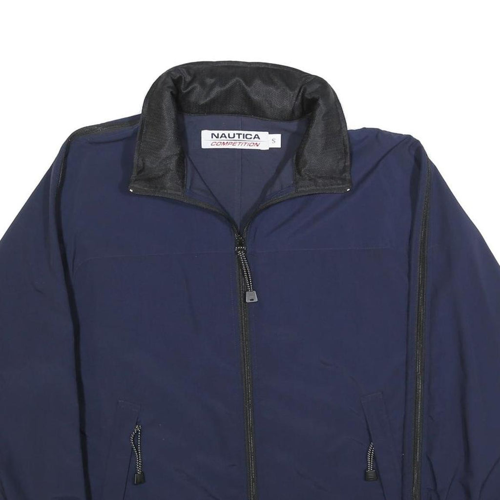 NAUTICA Mens Navy Blue Polyester Blend Zip Jacket S Outerwear Casual Sports