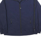 NAUTICA Mens Navy Blue Polyester Blend Zip Jacket S Outerwear Casual Sports