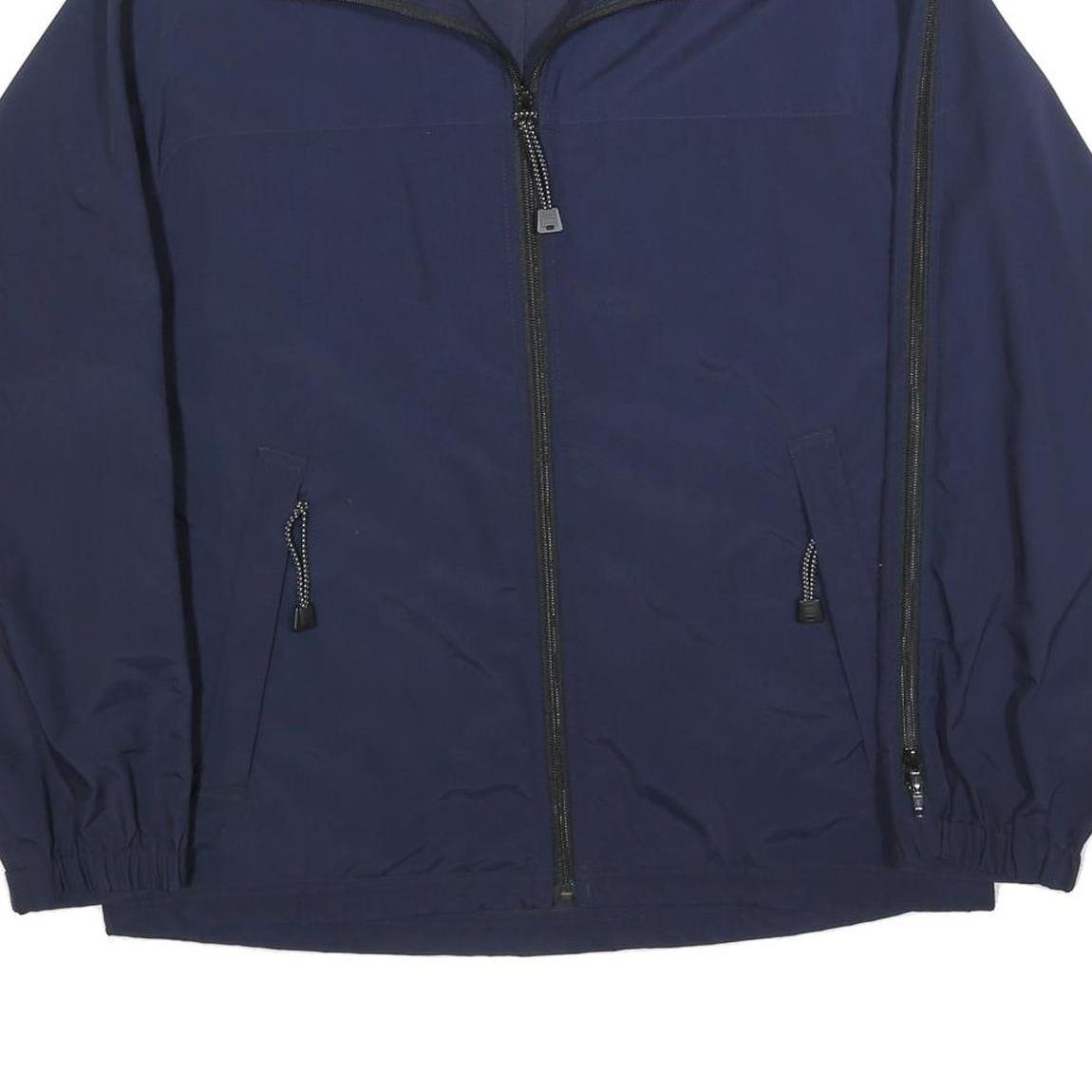 NAUTICA Mens Navy Blue Polyester Blend Zip Jacket S Outerwear Casual Sports