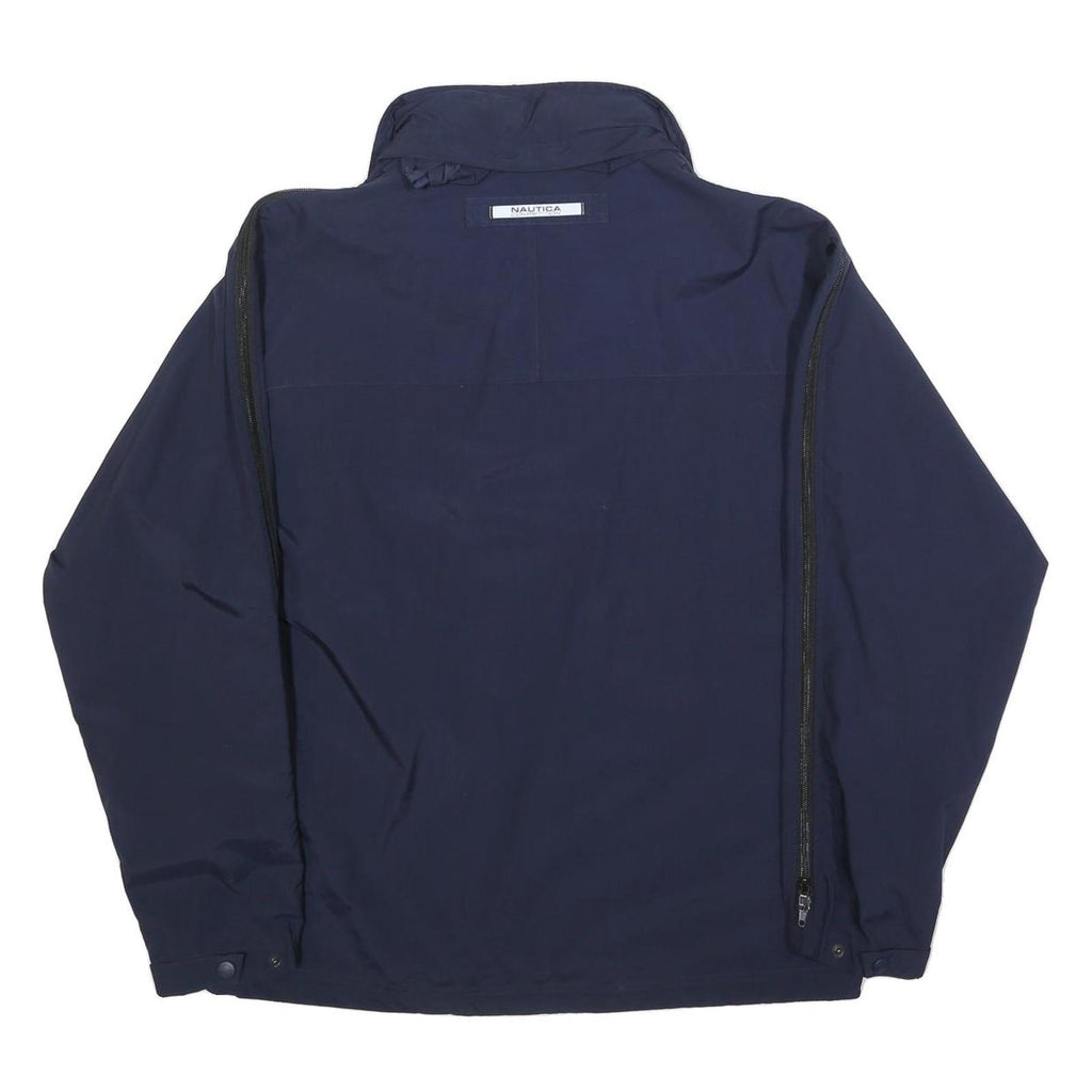 NAUTICA Mens Navy Blue Polyester Blend Zip Jacket S Outerwear Casual Sports