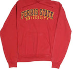 CHAMPION Mens Red Ferris State University Pullover Hoodie M Cotton Casual