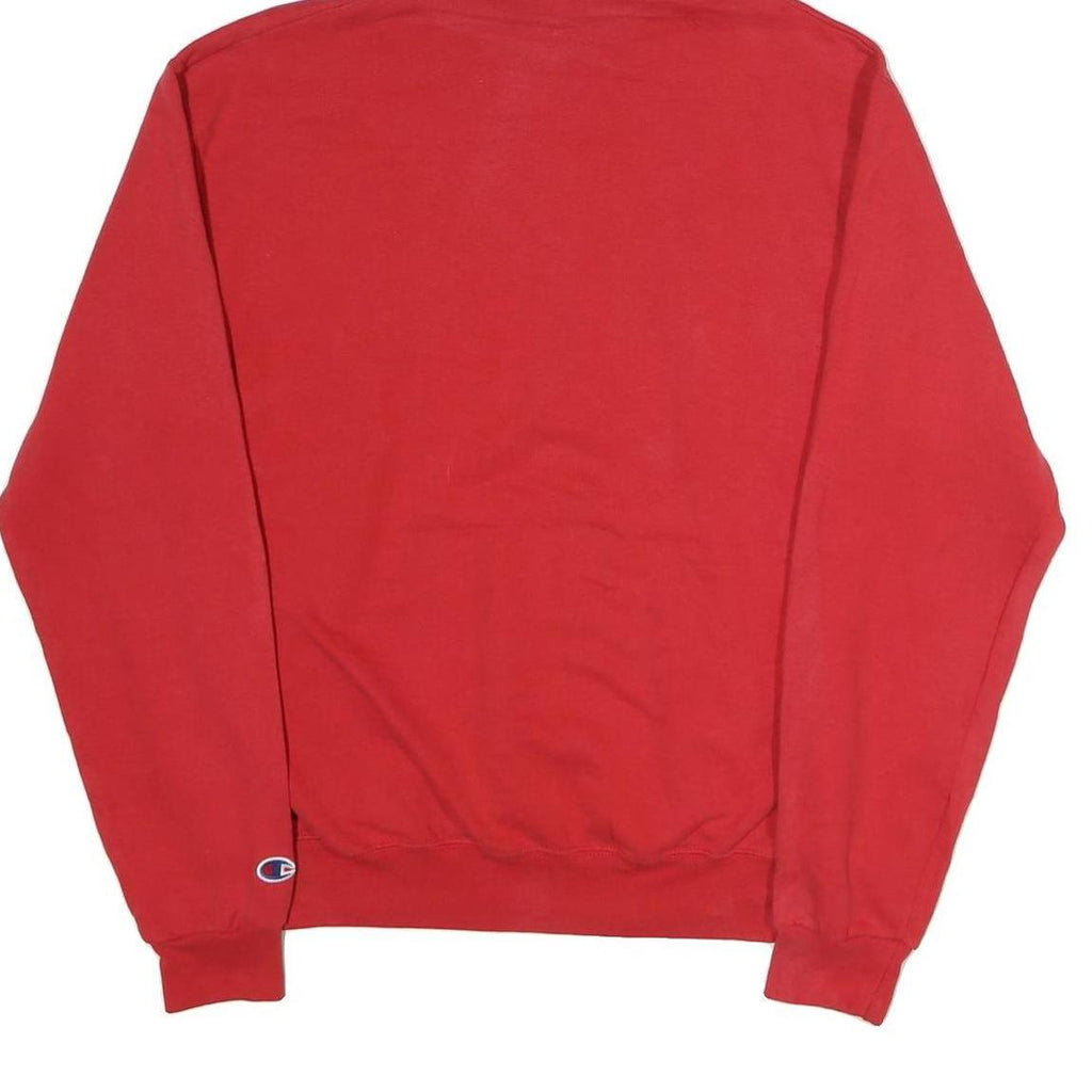 CHAMPION Mens Red Ferris State University Pullover Hoodie M Cotton Casual