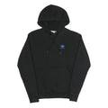 ADIDAS Mens Black Hoodie XS Blue Trefoil Logo Pullover Cotton Blend