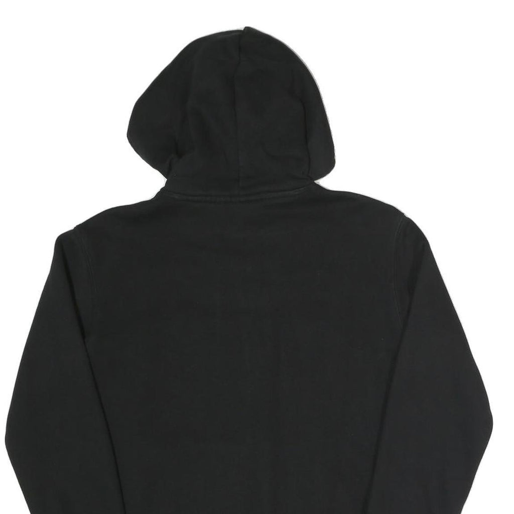 ADIDAS Mens Black Hoodie XS Blue Trefoil Logo Pullover Cotton Blend